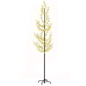 Árbol Led Con Flor De Cerezo 368 Led Blanco Cálido 300 Cm Vidaxl