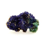 azurita - pierre natural de francia chessy -les -mines - propiedades de cristal azul multicolor curacion y meditacion  2517 ct - certificado de