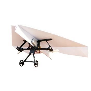 Modificación de avión de papel control remoto DIY (ensamblaje) conjunto de potencia sin avión de papel