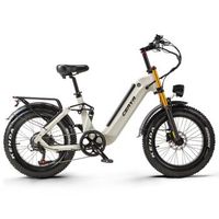 bicicleta electrica ceaya a20 pro neumaticos anchos de 20 960 wh suspension completa color beige