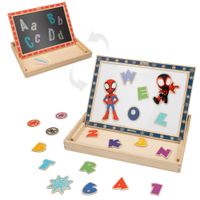 pizarra magnetica infantil 2 en 1 de madera 305x35x23 cm rojo