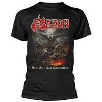 saxon tops y camisetas hell fire and damnation para hombre