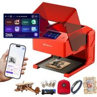 algolaser pixi maquina de grabado laser 10w portatil e inteligente con pantalla tactil de 35 100100mm para madera acrilico y cuero rot