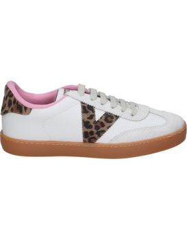 Zapatillas Para Mujer Victoria 1126204 Blanco Y Animal Print 37