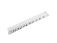organizador de cables lanberg metalico 1u tipo a rack 19 gris