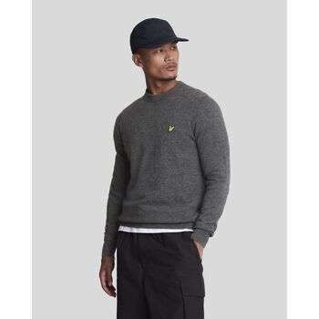 Lyle & Scott Jersey KN2114V LAMBSWOOL BLEND-398 CHARCOAL MARL para hombre