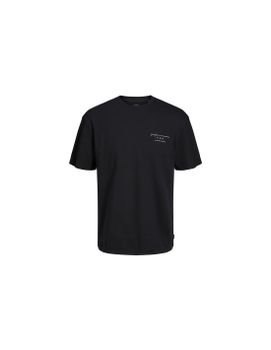 Camiseta Jack And Jones Lisa Cuello Redondo Hombre Negro