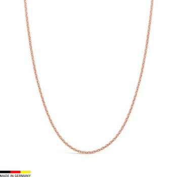 Cadena ancla de oro rosa de 18 quilates, 1,7 mm de grosor