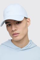 gorra con marca man azul