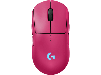 Ratón gaming - Logitech G Pro 2 Lightspeed, Bluetooth, Inalámbrico, 44.000 ppp, Ambidiestro, Botones personalizables, Conmutadores Lightforce, Magenta