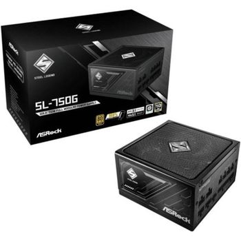 Fuente de Alimentación Asrock 750W 80 PLUS Gold Steel Legend Protección Total Negro