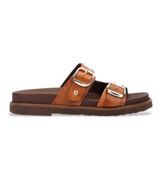 Pikolinos para mujer. W7Z-0939 Sandalias de Piel Aitana marrón (35), 1 a 3cm, Ninguno, Casual