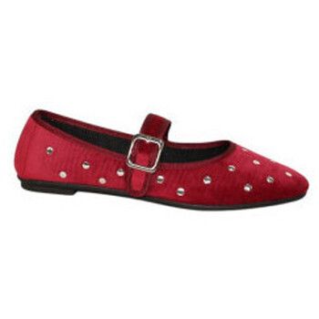Lolas Deportivas Moda bailarina tipo merces con adornos metal en terciopelo para mujer