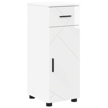 Gabinete De Baño Brillante 30 X 35 X 80 Cm Vidaxl