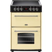 belling farmhouse 60e 60 cm electric ceramic cooker - cream  black cream