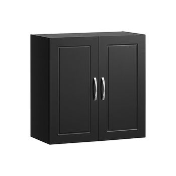 Armario de pared  con 2 puertas madera negro