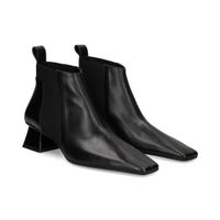 ras botines con tacon mujer - negro talla 39