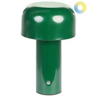 lampara de mesa moderna hierro interior exterior verde besos