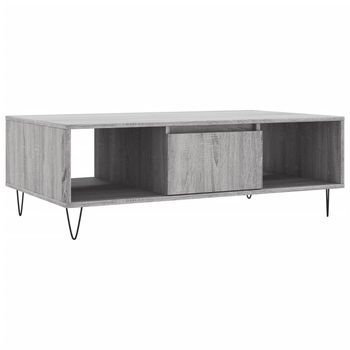 Mesa De Café - Mesa De Centro Madera De Ingeniería Gris Sonoma 104x60x35 Cm