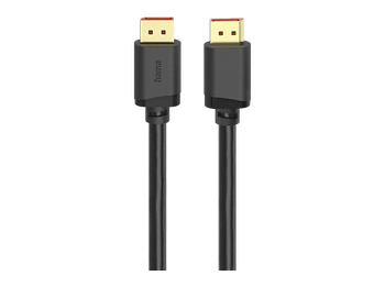 Cable DP - Hama 00202032, 2.1, Ultra HD 16K, 80 Gbit / s, 2 m, Negro