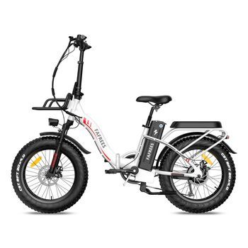 Bicicleta Eléctrica Urbana Plegable Fafrees F20 Max, Cuadro Bajo, 48 V 30 Ah (celdas Samsung), Blanca
