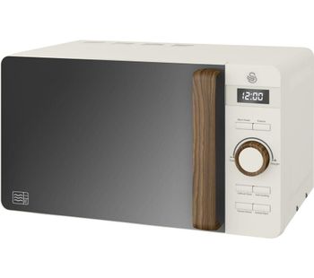 SWAN Nordic SM22036WHTN Solo Microwave - White, White
