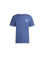 camiseta de running adidas run ess hombre azul