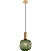 lampara de techo vintage - lampara colgante de cristal - amelia verde