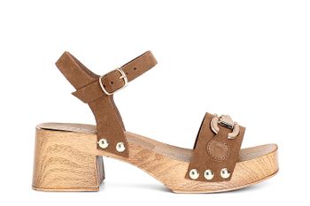 sandalias con bocado de caballo tobacco