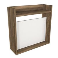 escritorio de madera laptop - 60 x 19 x 60 cm - blanco nogal