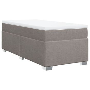 Cama Tapizada 200x80x46 Cm Tejido - Taupe