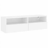 mueble de pared para tv  mueble de salon  mueble de salon tv madera ingenieria blanco 100x30x30 cm