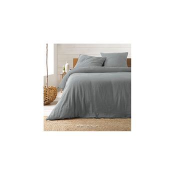 Juego De Cama / Edredón De Gasa De Algodón 240 X 220 Cm - Varios Colores - Gris |homeflair