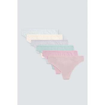 Ysabel Mora Culote y bragas Pack de 6 tangas de algodón estampados para mujer