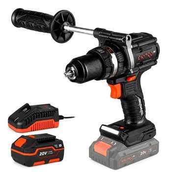 Dnipro-m Taladro Atornillador A Batería 20v Sin Escobillas, 160 Nm, Portabrocas 13mm, Solo 1,1 Kg - Cd-202bc Ultra + Batería 4.0ah + Cargador