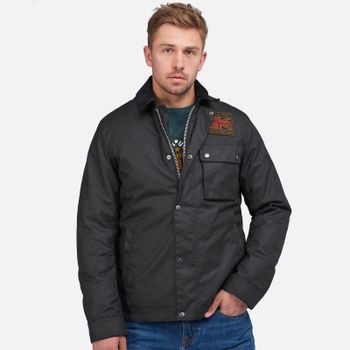 Barbour International Workers Waxed Cotton Jacket - M