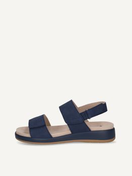 CAPRICE Sandal, blue, made of Leather without heel, Size 41