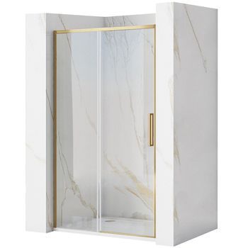 Puerta De Ducha Rea Rapid Slide Brush Gold 130