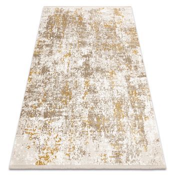 Alfombra Moderna Duke 51546 Beige / Dorado - Vintage, Estructurada, Mu 140x190 Cm