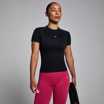 Camiseta ajustada sin costuras Lift para mujer de MP - Negro - XXL