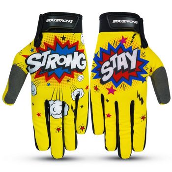 Stay Strong POW Gloves - Yellow Medium