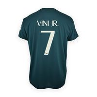 camiseta real madrid adulto vinicius jr 202627 segunda equipacion replica ofic