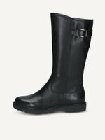 caprice bootie black made of leather without heel size 38