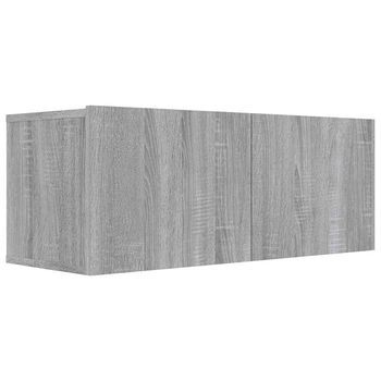 Mueble Tv | Mueble De Salón | Armario Tv Madera De Ingeniería Gris Sonoma 80x30x30 Cm