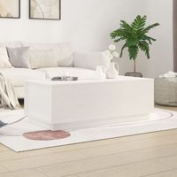 mesa de centrormesa auxiliarrmesa de cafe de madera maciza de pino blanco 100x50x35 cm cfw772814