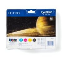 brother lc1100valbp cartucho de tinta 4 piezas original negro cian magenta amarillo