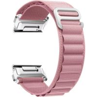brazalete de reloj beline high mountain loop rosa nylon 22 mm