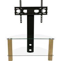 century 800 mm tv stand with bracket - light oak