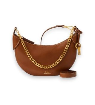 Polo Ralph Lauren para mujer. 428977210002 Bolso Polo ID mini de piel con cadena marrón (OSFA), Casual