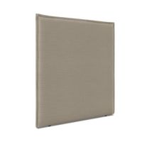 cabecero de lino natural liso con ribete hasta el suelo 90x120cm camas 8090 - tierra